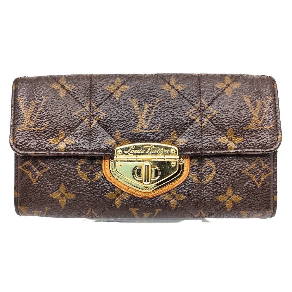 COPY - Authentic Louis Vuitton Wallet Long Wallet Brown Monogram Used LV Vintage